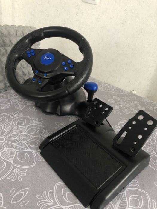 Игровой руль Super Vibration Steering Wheel USB/PC/PS3