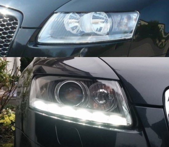 Adaptery reflektorów AUDI A6 C6 4F lampy BI XENON LED LIFT