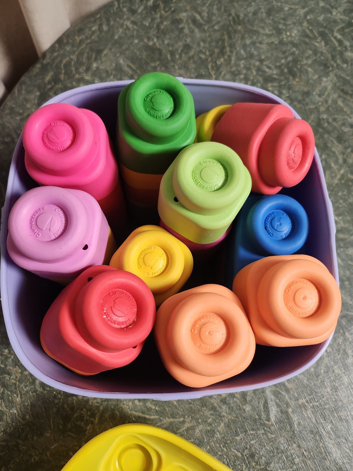 Soft Clemmy Clementoni miękkie klocki kubełek