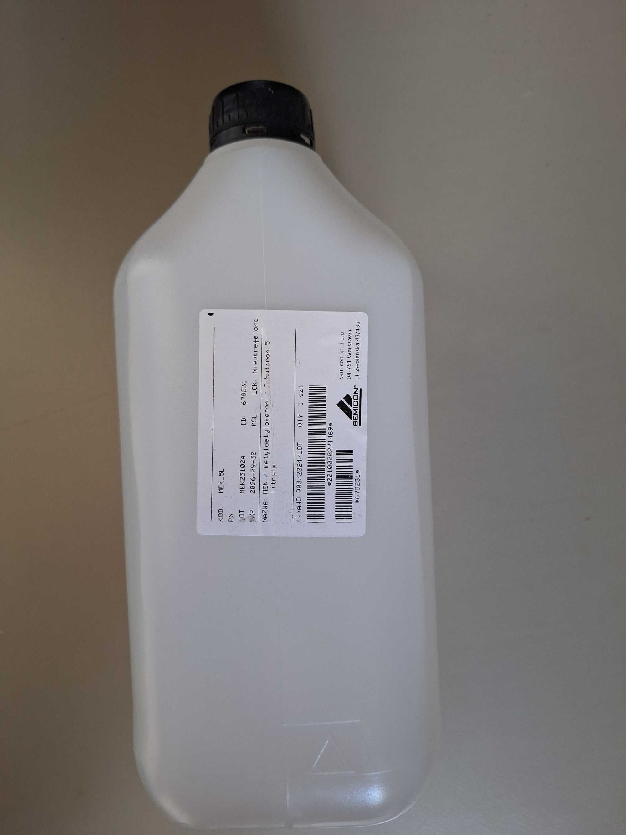 Metyloetyloketon MEK rozcieńczalnik 5l