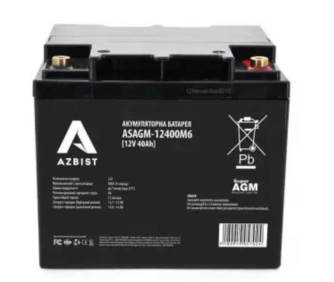 Акумулятори AZBIST Super AGM ASAGM-12400M6 12V 40Ah