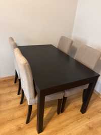 Stół Ikea bjursta + 4 krzesła Henriksdal