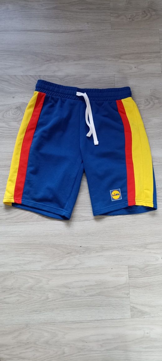 Men's Lidl blue yellow Red Jersey Shorts Limited Edition Livergy  EU M