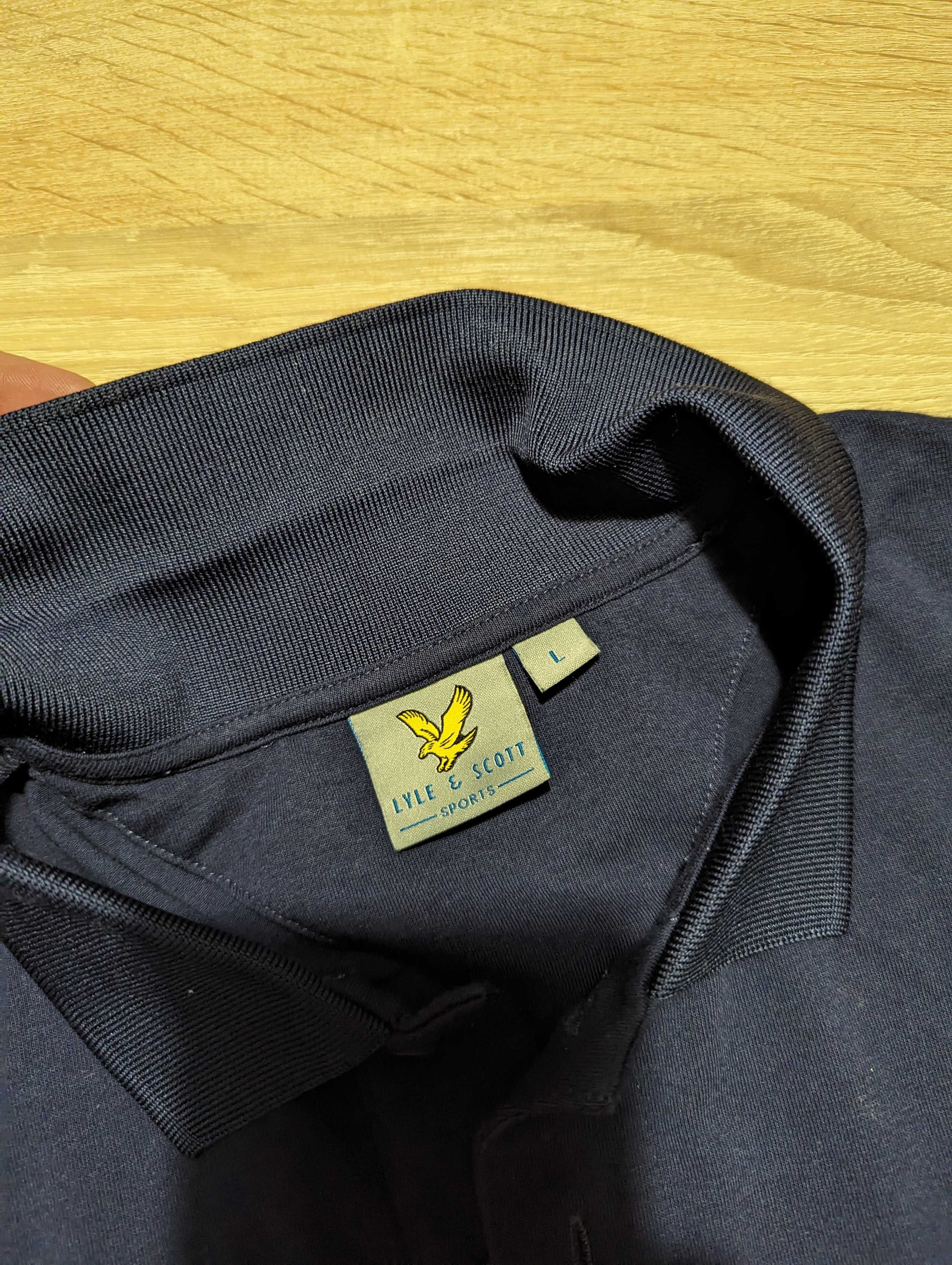 Мужское поло, футболка с воротником Lyle & Scott, размер L