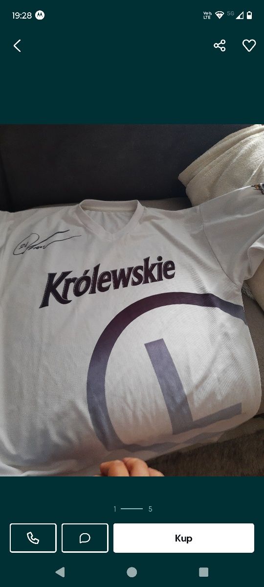 Koszulka Legia Warszawa królewskie uzywana