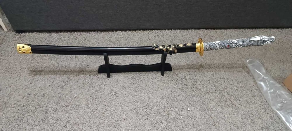 Самурайский меч Grand Way Katana 4145 Катана Ніж Нові Маклауд Дракон +