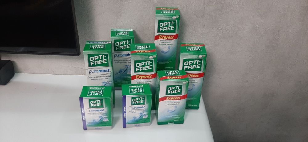 Розчини для лінз Opti-Free Express 120мл 355мл Opti-free pure moist