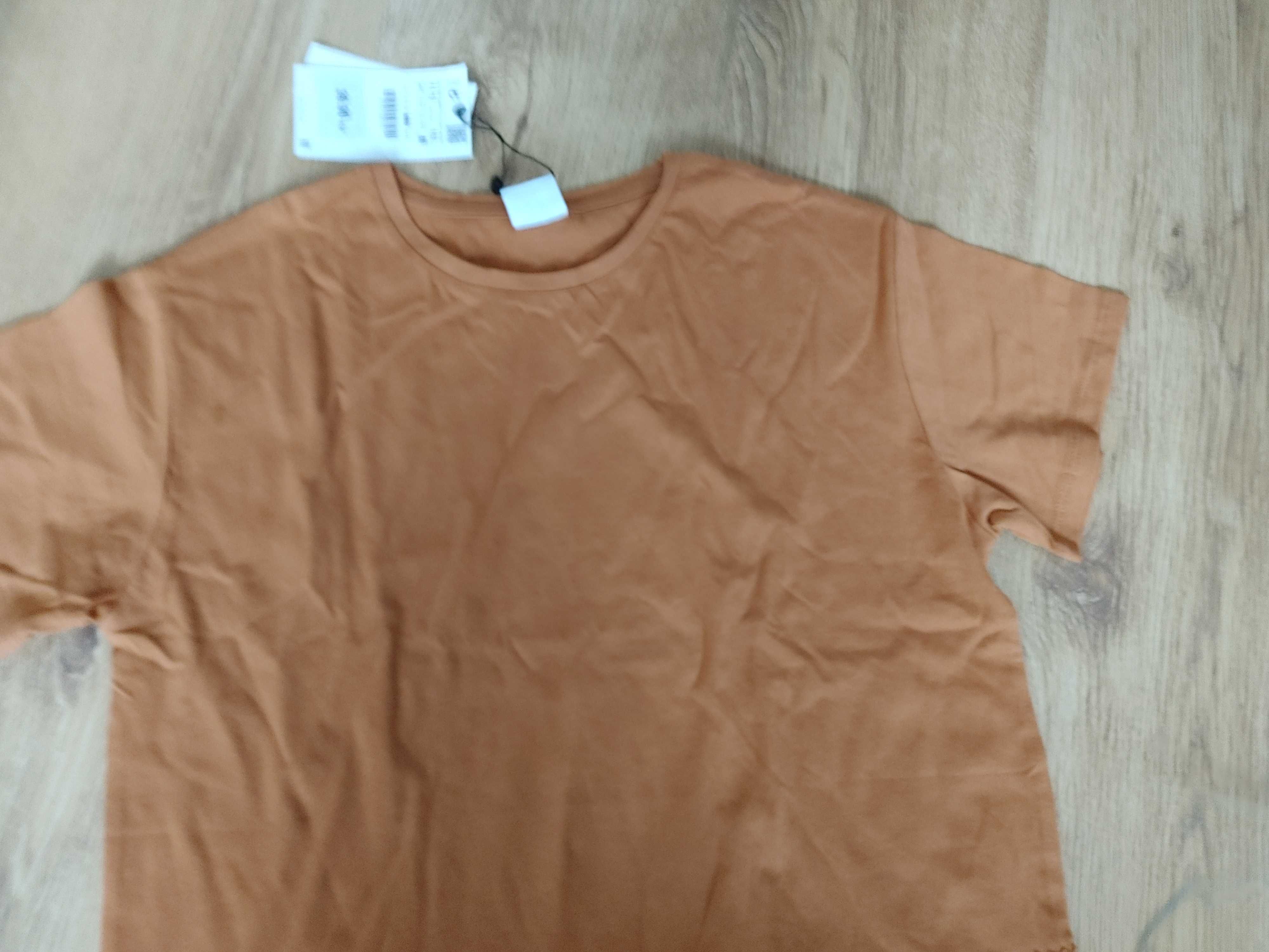 Zara brązowa bluzka T-shirt koronka 152cm nowa