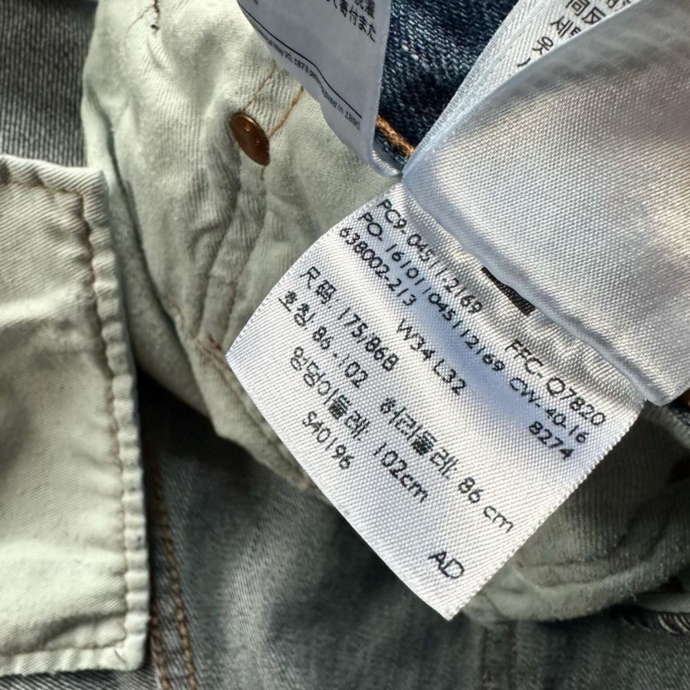 Нові джинси Levi’s 511 34x32