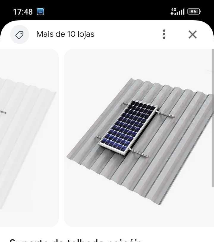 Suporte para painel solar de termossifão
