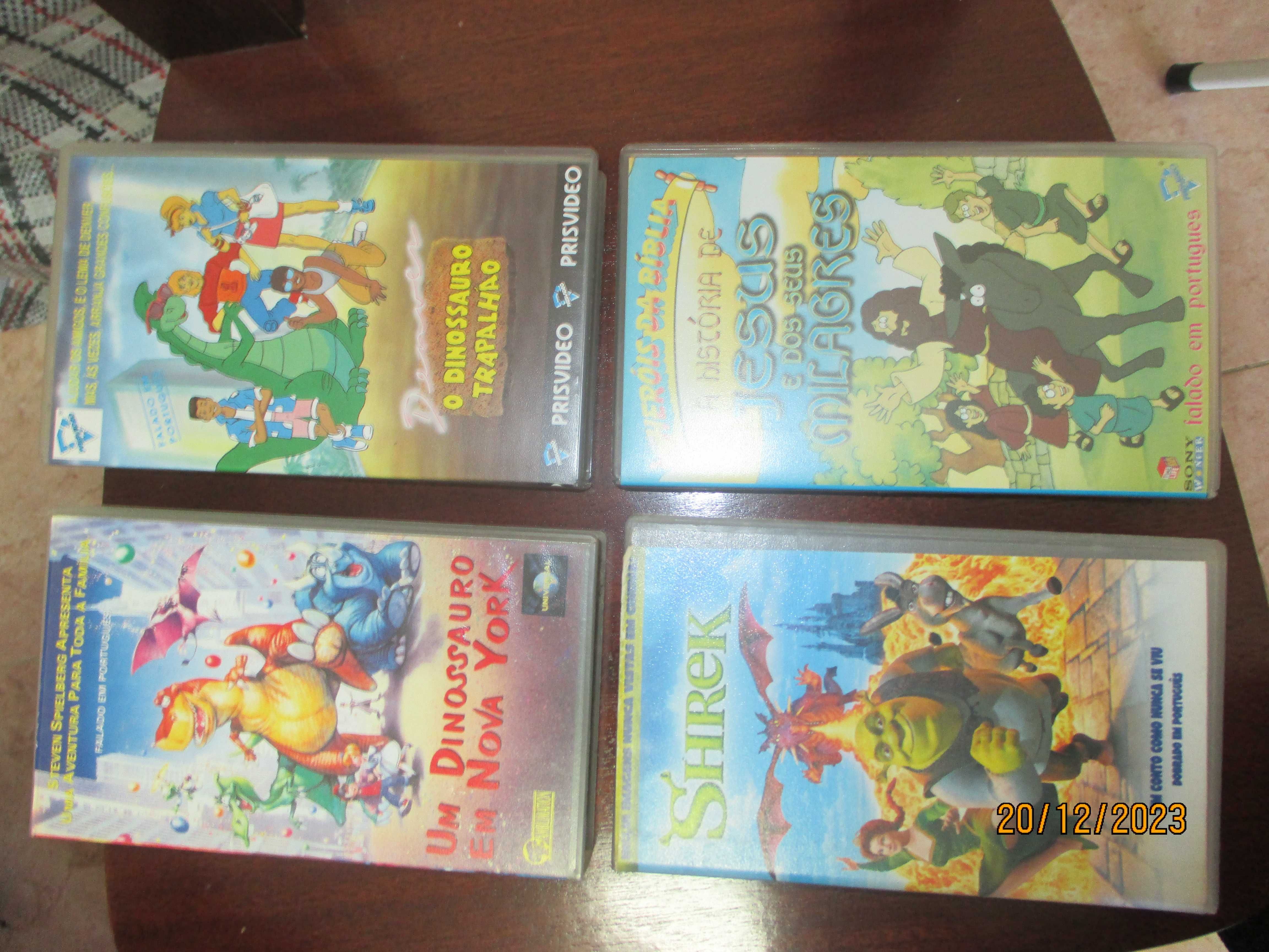 30 VHS de Desenhos animados