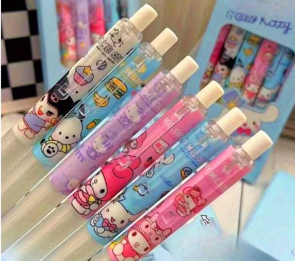 6 szt. długopisów Kuromi Cinnamoroll Pompompurin My Melody Hello Kitty