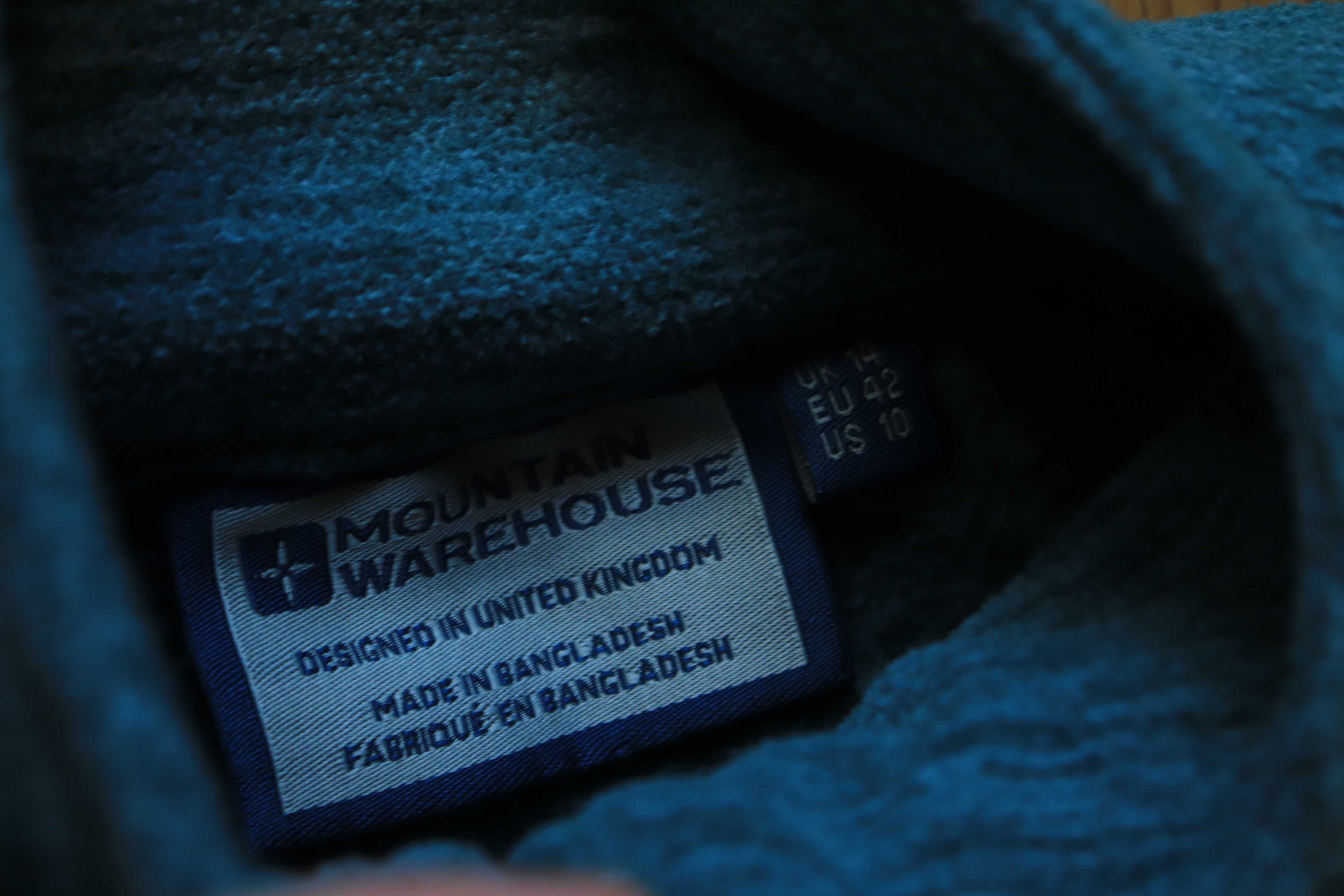 Bluza z golfem Mountain Warehouse kolor morski r. 42 poliestrowa
