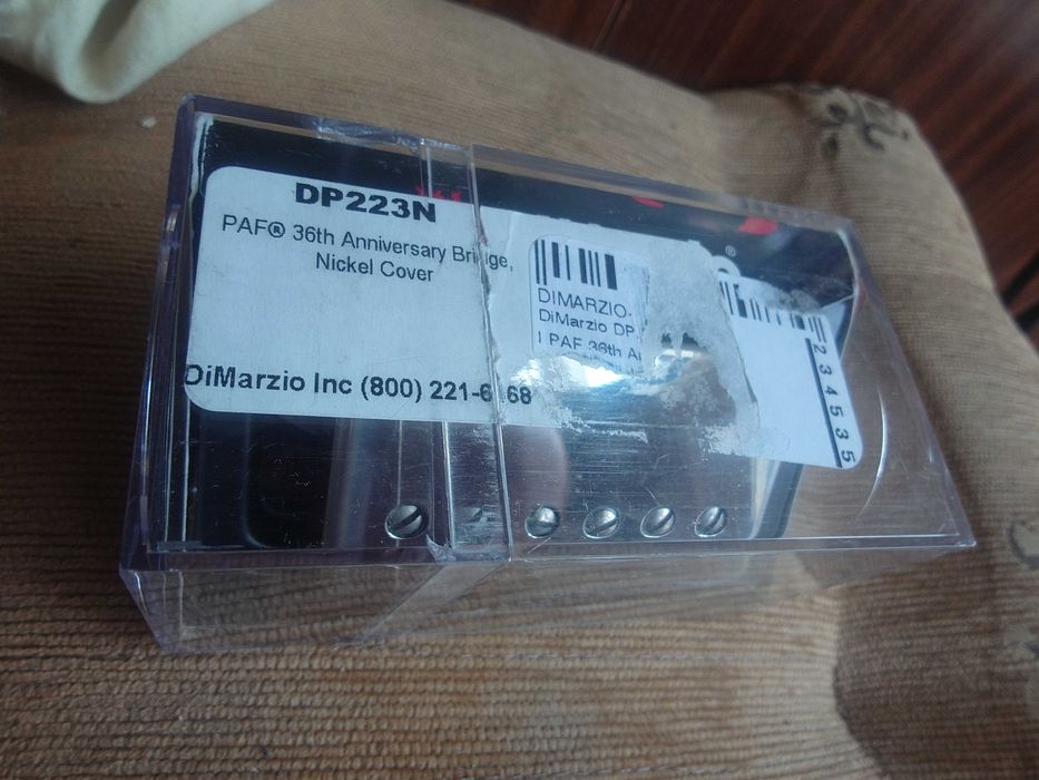 Dimarzio PAF 36th Anniversary Bridge Nickel Cover