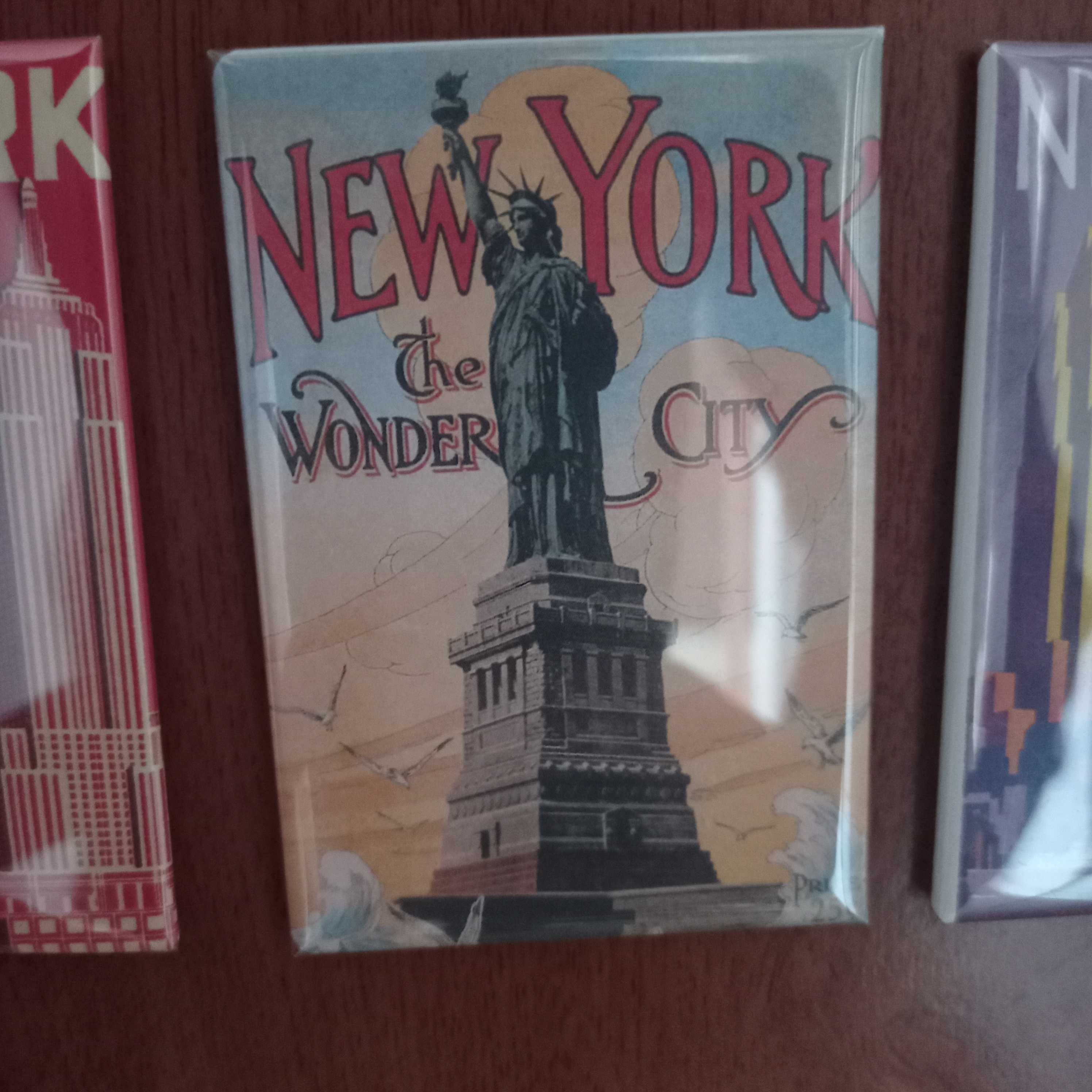 Magnes na lodówkę vintage USA New York Nowy Jork Stany Zjednoczone