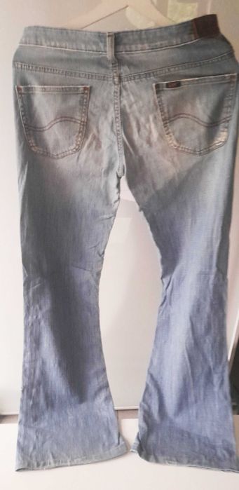 Lee spodnie dzwony biodrówki jeans  38