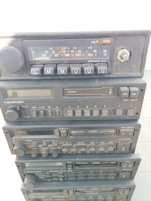 Radia Samochodowe Blaupunkt Kasetowe Różne Modele Różny Stan rdr49 sqr