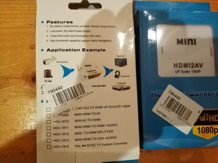 Новый конвертер Kebidu HDMI Pro из HDMI в AV (RCA), 1080p, оригинал