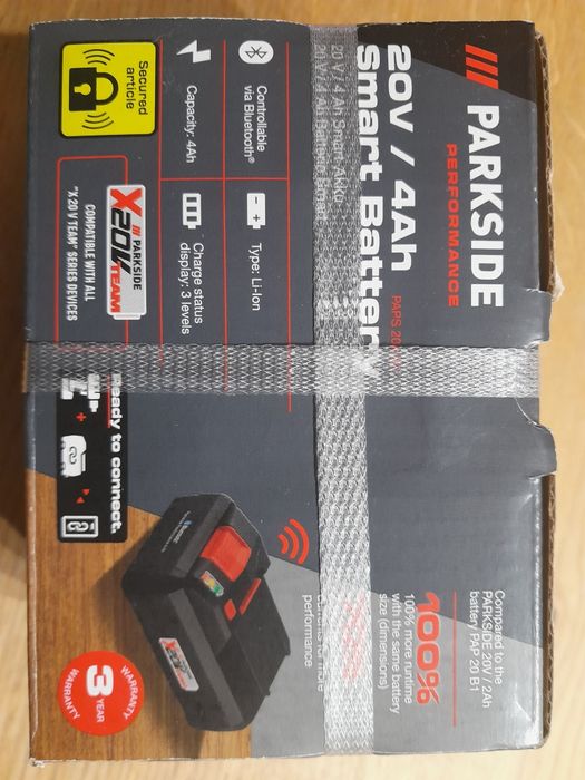 3x bateria parkside 4ah smart