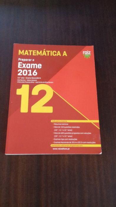 Manual de preparaçao para exame Matemática A