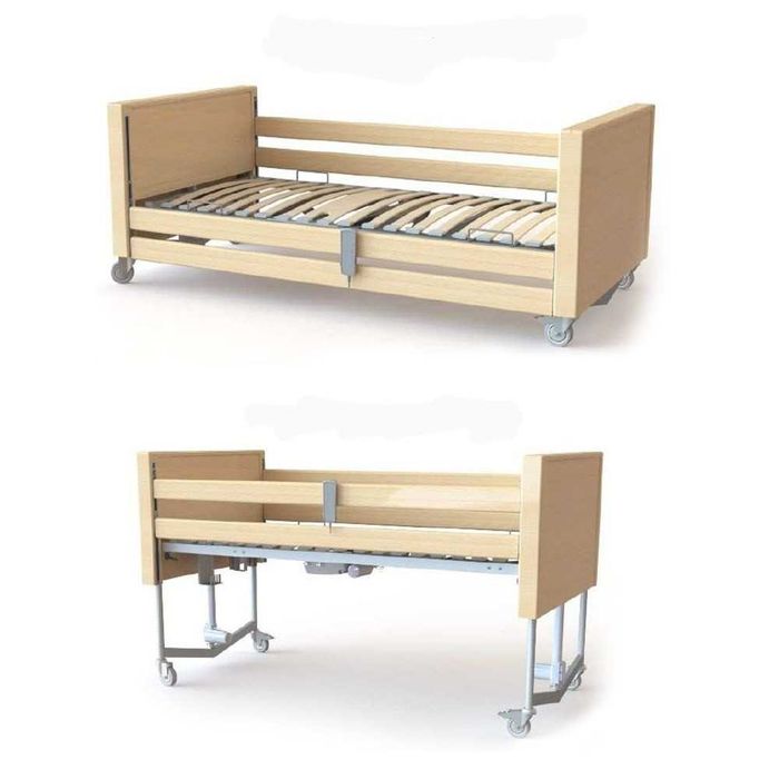 Cama Elétrica Elevatória (c/ Grades em Madeira) - NOVA