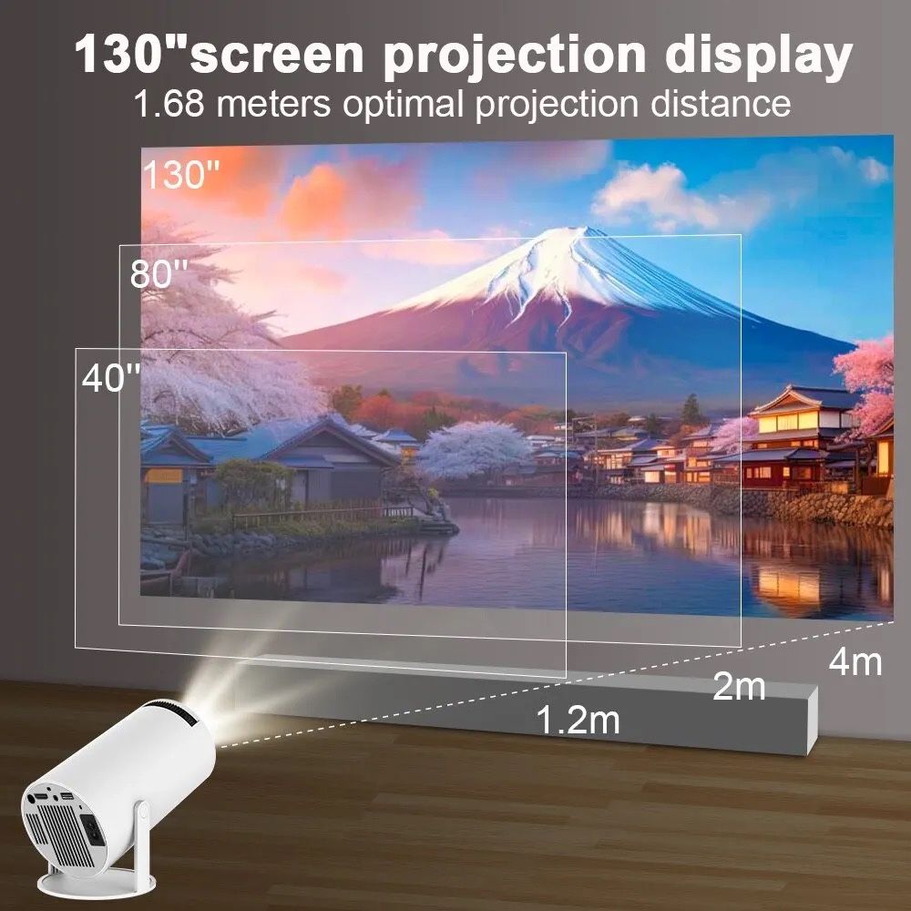 ХІТ 4К проектор Android Smart TV HY300 переносной WiFi для дома офиса