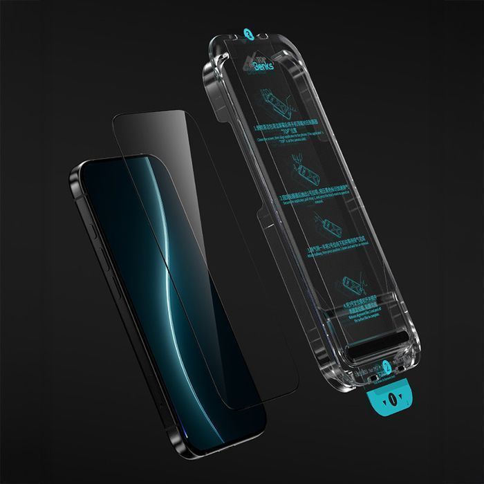 Benks Hartowane szkło Glass Warrior HD do Iphone 17 Pro Max czarne