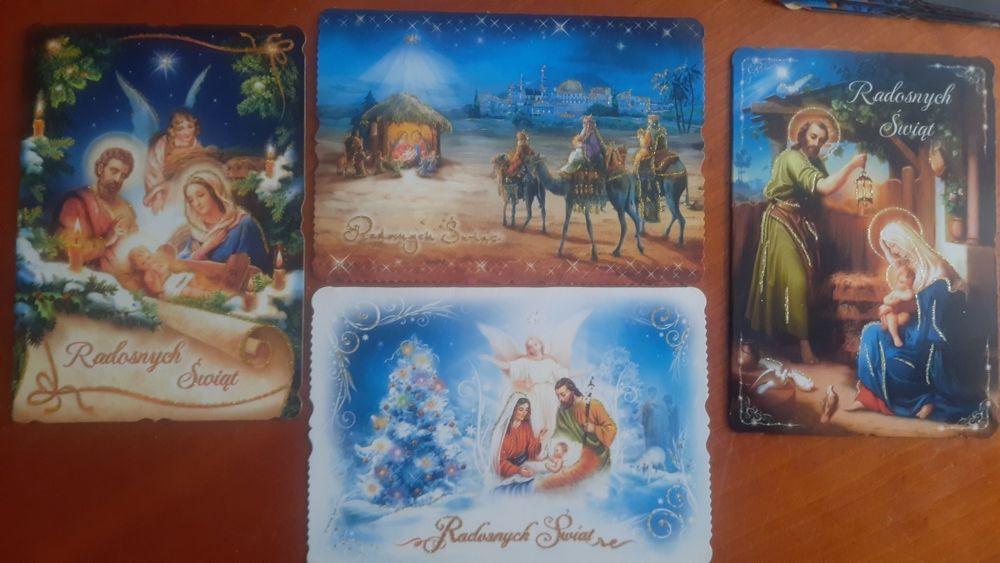 Kartki świąteczne Boże narodzenie cena podana za całość.