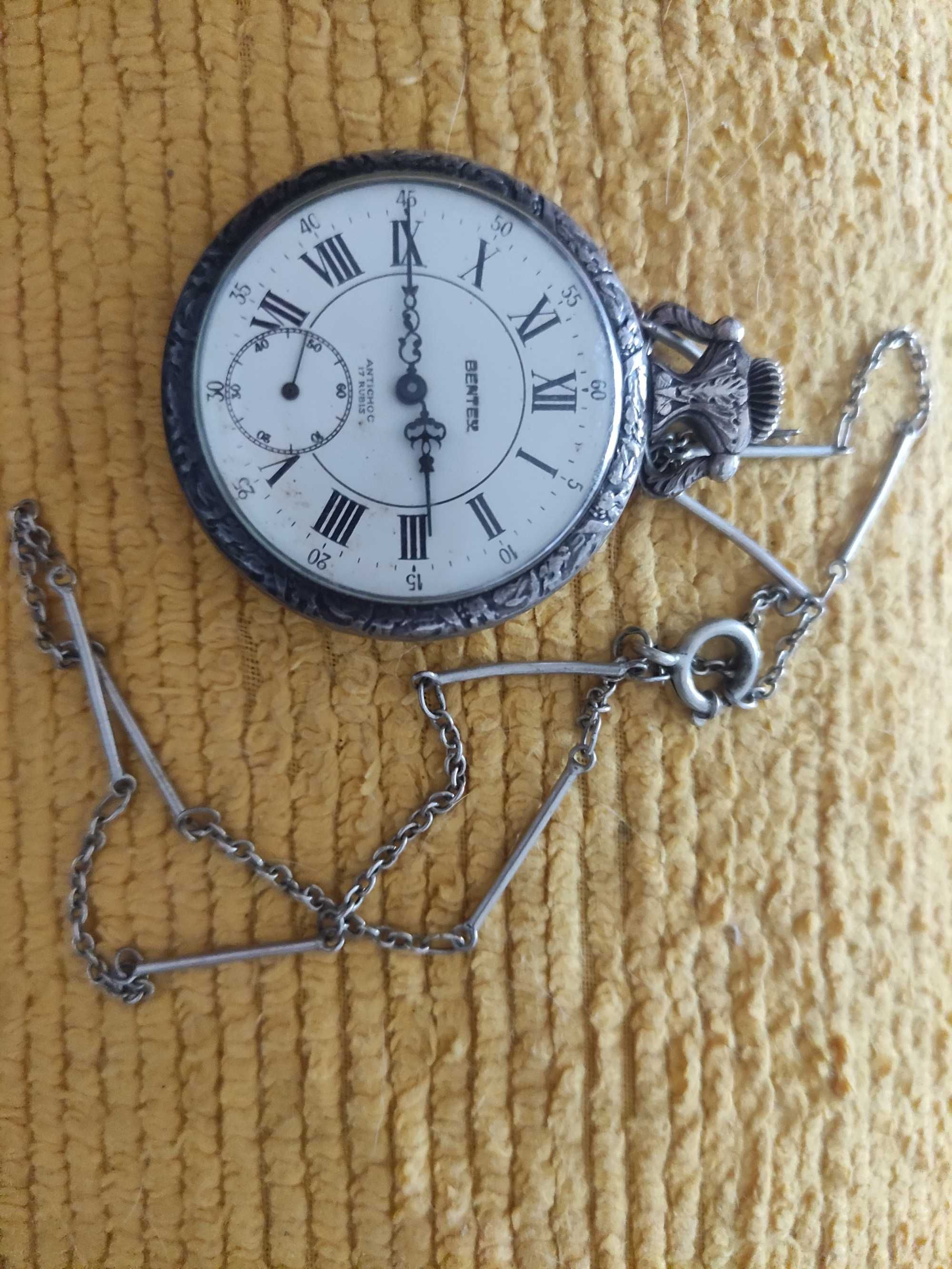 Relógio de bolso bentex anos 70 + 3 de oferta