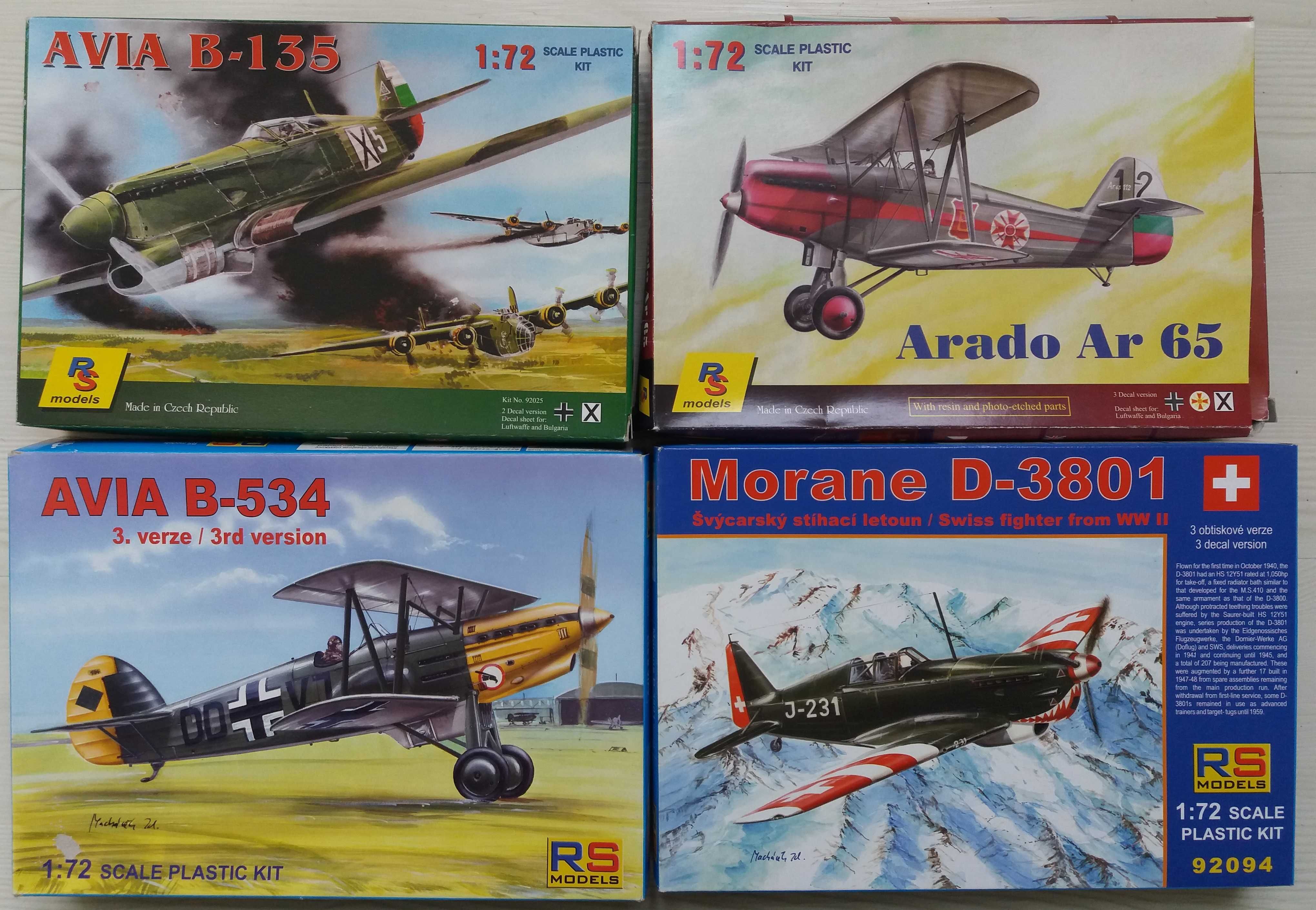 Modelos de Aviões/Kits. Escala 1/72. IIGM