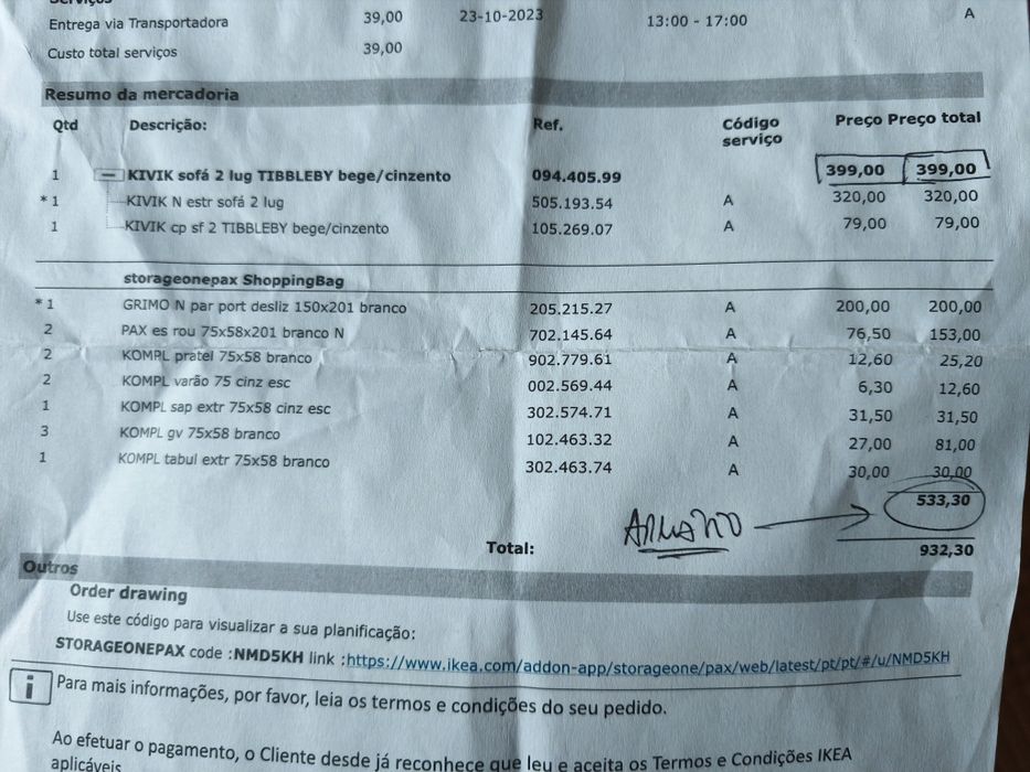 Armário Ikea (excelente) - para desocupar