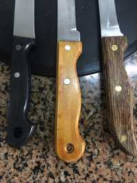 3 facas de cozinha
