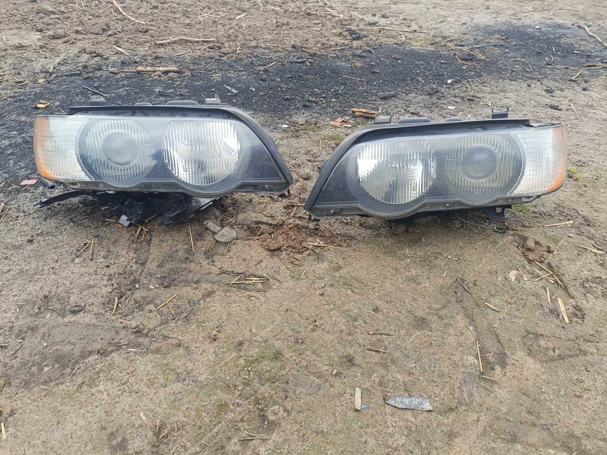 Lampa prawa lewa przednia komplet Xenon BMW X5 E53