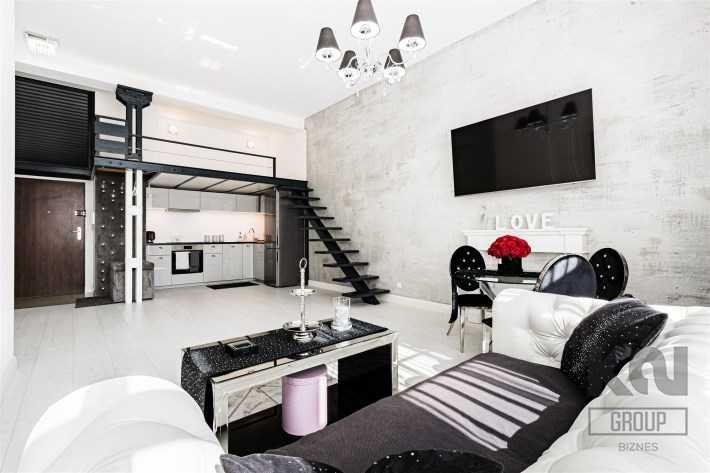 Loft w stylu glamour przy ul. Kopernika