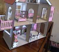 Іграшковий будиночок лялькам іграшкові предмети меблі балкон ліфт