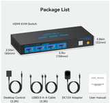 HDMI KVM Switch 4K60Hz Interruptor 2 x 1
