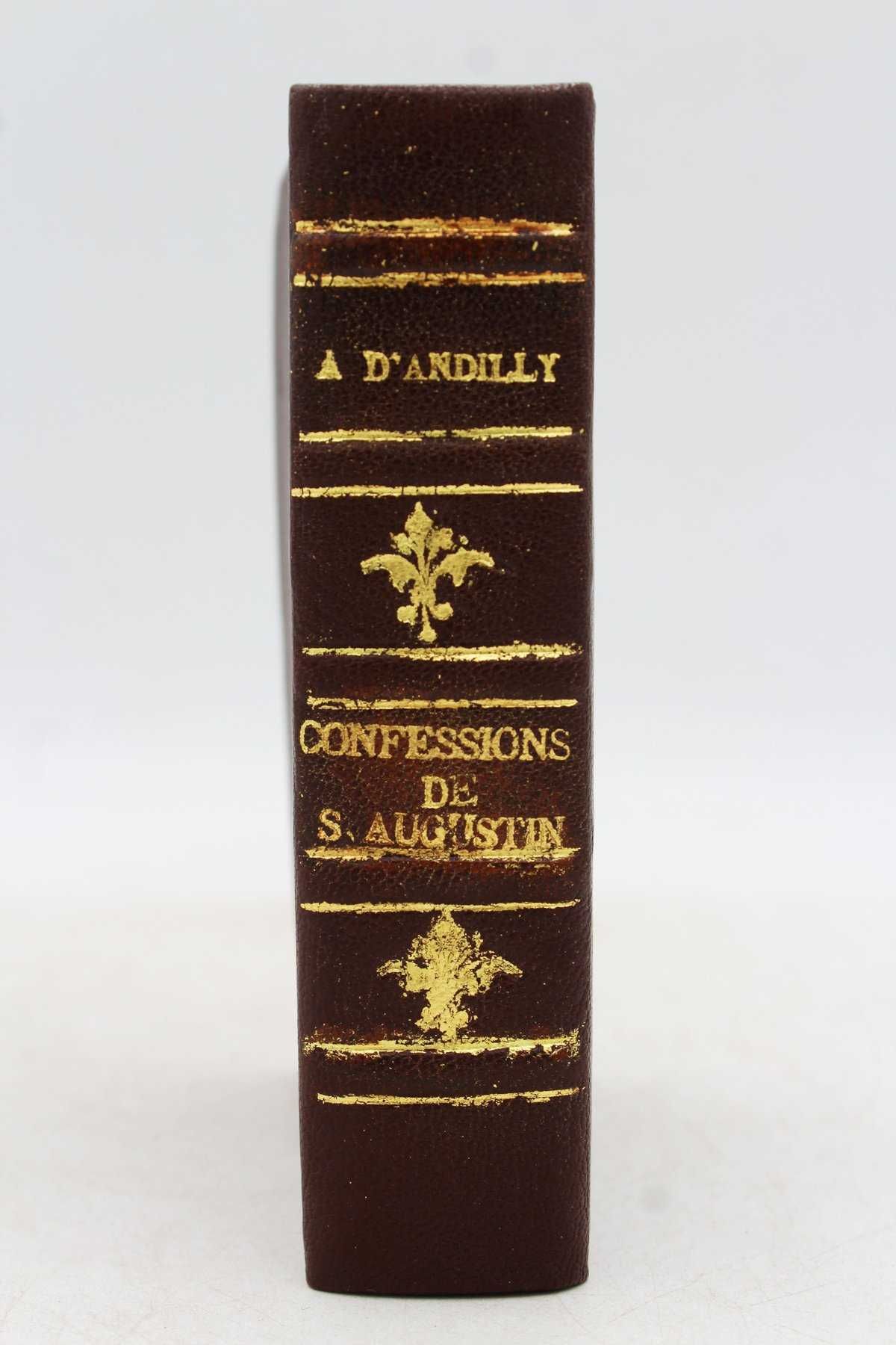 Edição RARÍSSIMA de "Les Confessions de S. Augustin". Ano de 1649.