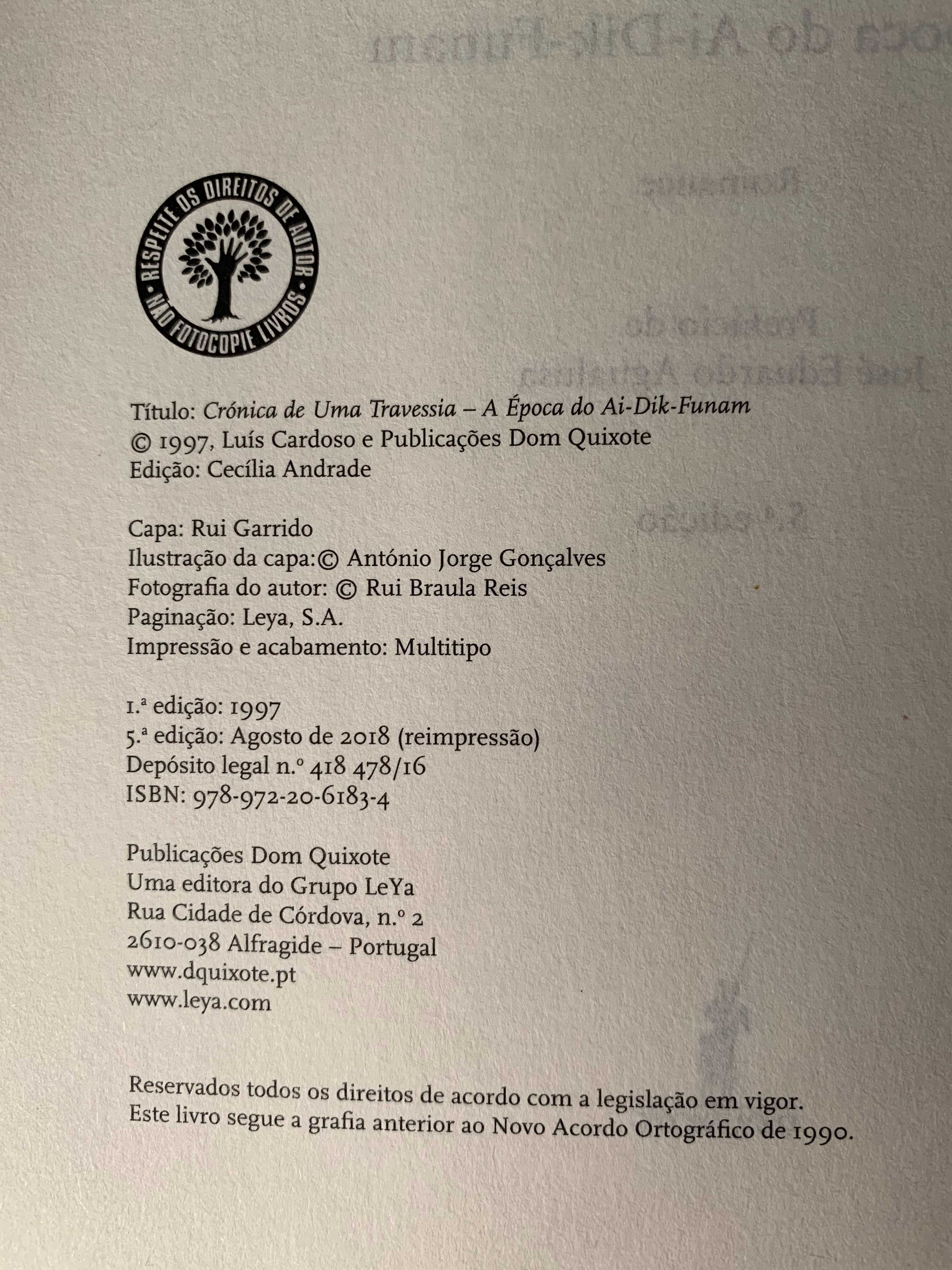 Crónica de Uma Travessia - A Época do Ai-Dik-Funam, de Luís Cardoso