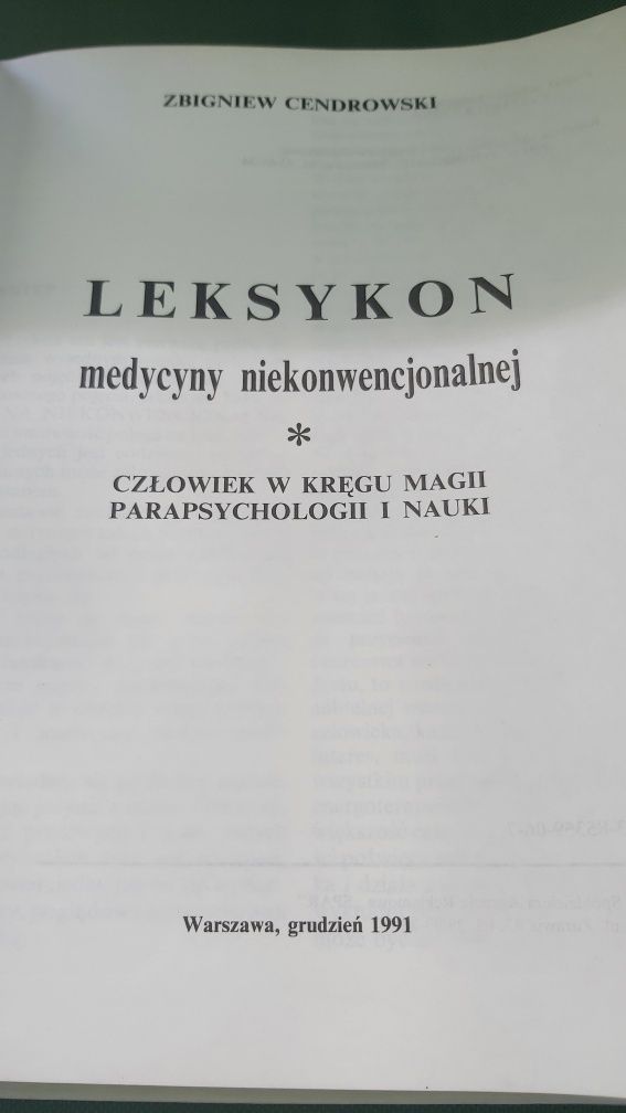 Wszystko o medycynie niekonwencjonalnej. Zbigniew Cendrowski