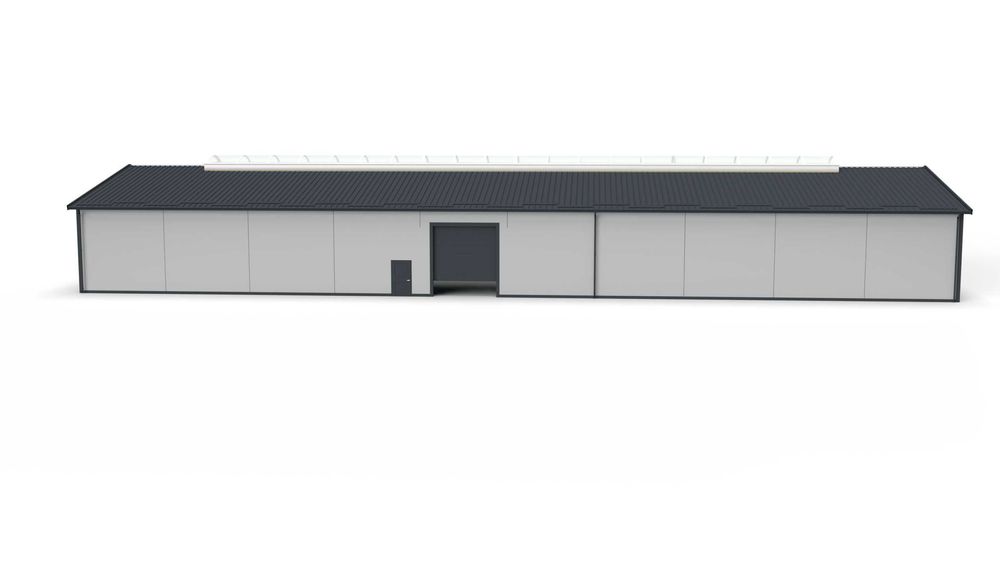 Hala stalowa konstrukcja 18m x 50m x 5m Ocynk