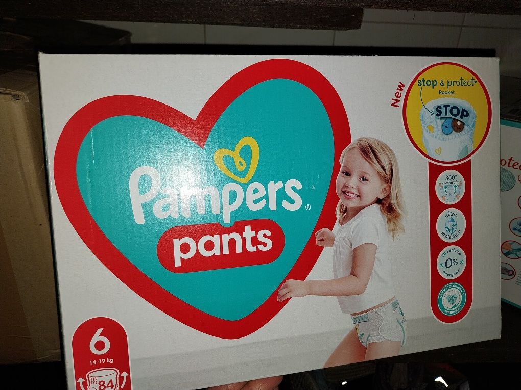 Pampers  pants pieluchomajtki 6 3 kartony po 84 szr