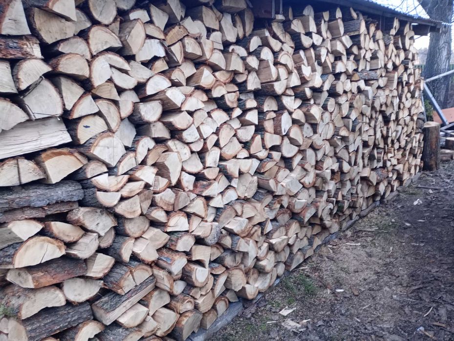 Drewno dębowe suche drewno kominkowe , opałowe