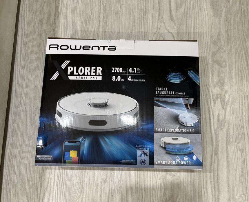 Робот-пилосос миючий Rowenta RR8577WH