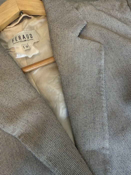 Женский пиджак в клетку