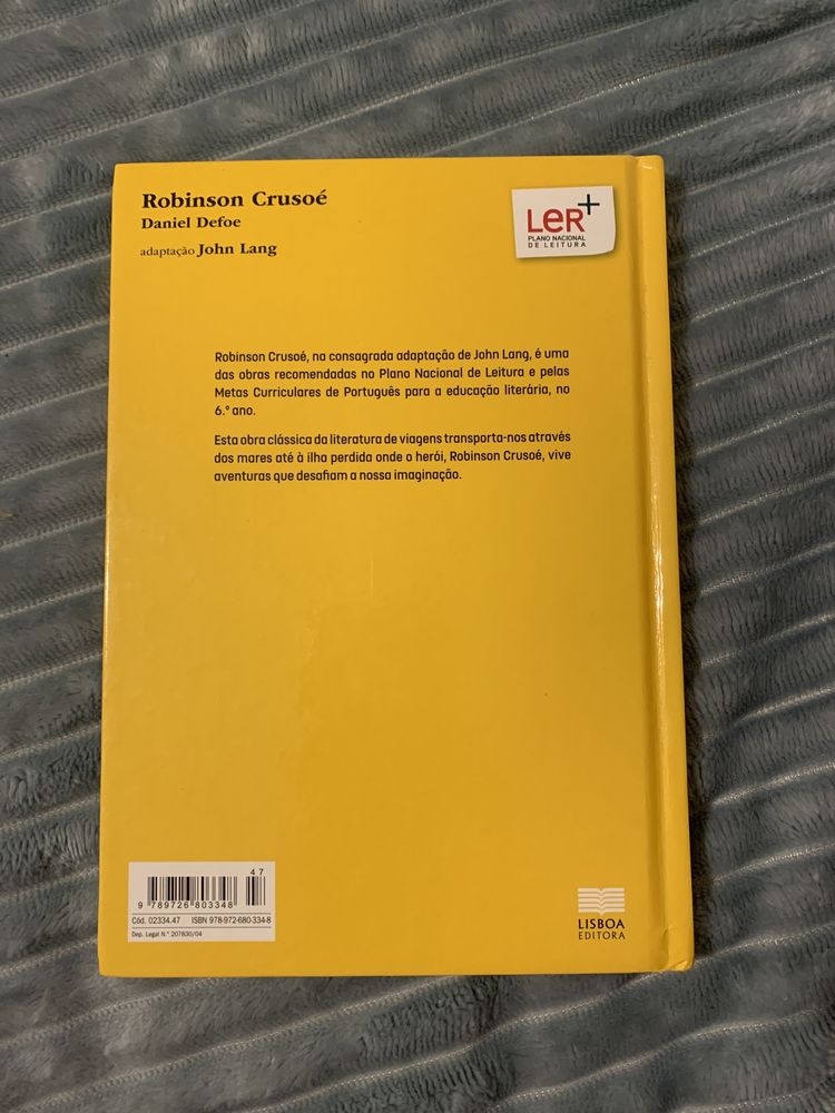 Livro Robinson Crusoé