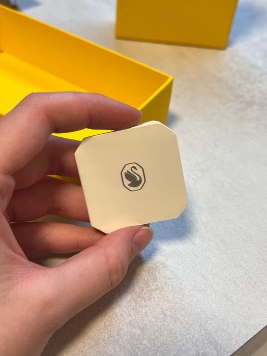 Набір Swarovski Ortyx Triangle cut, покриття рожевого золота