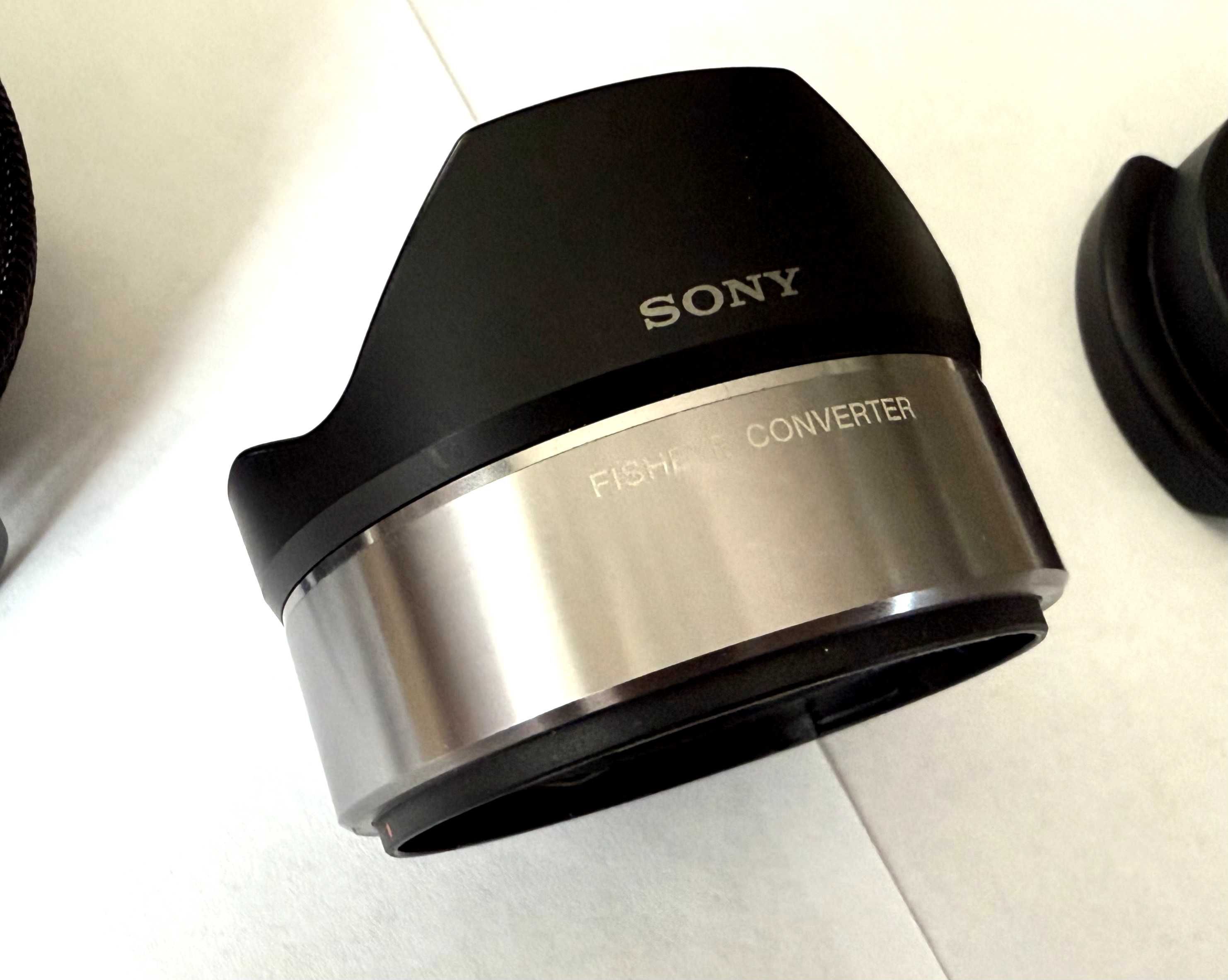 Sony VCL-ECF1 Konwerter Fisheye do SEL16F28 srebrny doskonały stan