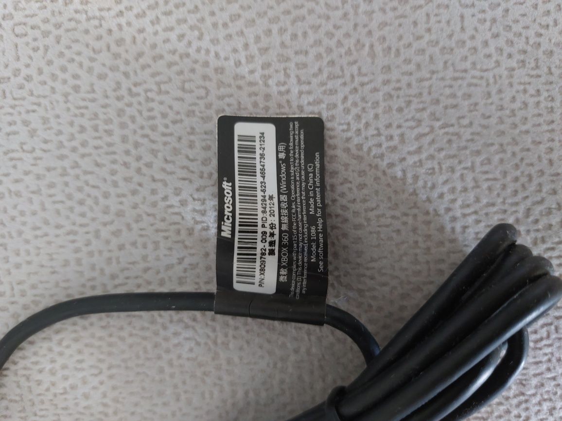 Microsoft Xbox 360 Wireless Receiver Windows Odbiornik bezprzewodowy