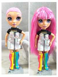 Lalka Rainbow High Avery Styles różowe zdejmowane włosy MGA