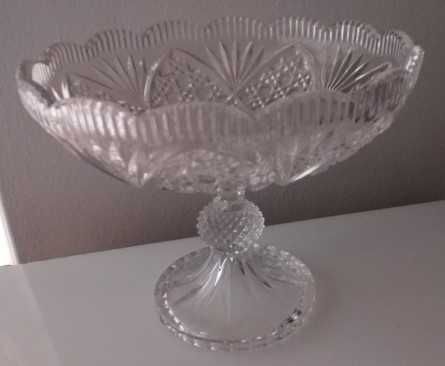 Fruteira para centro de mesa em vidro